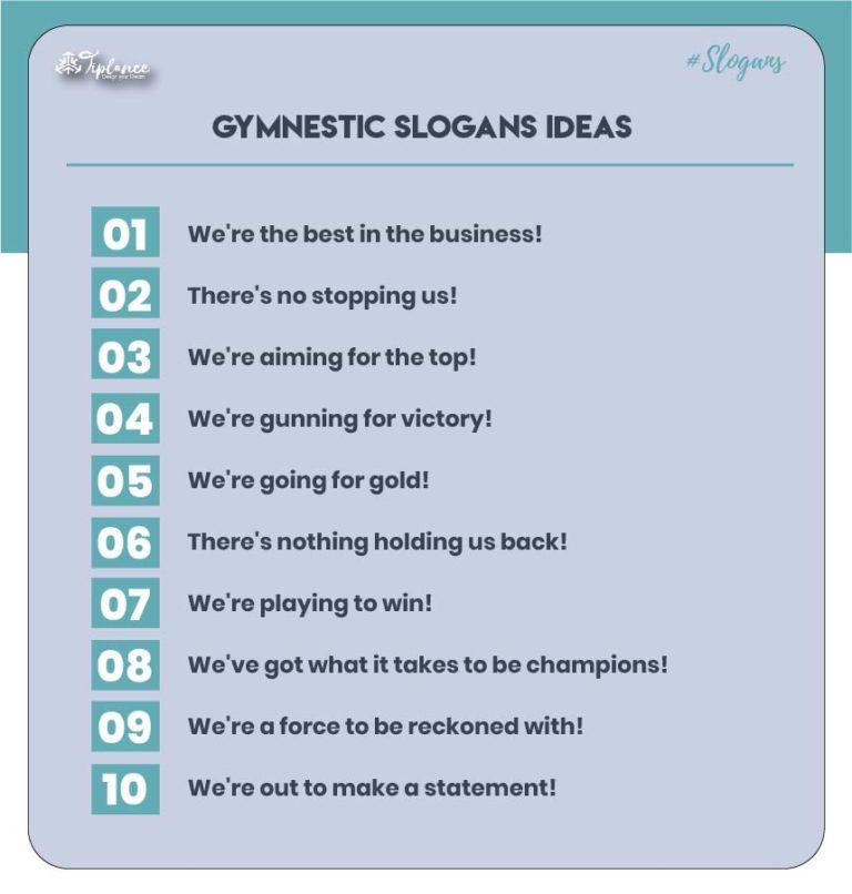 117+ Creative Gymnastic Slogans & Taglines Ideas - Tiplance