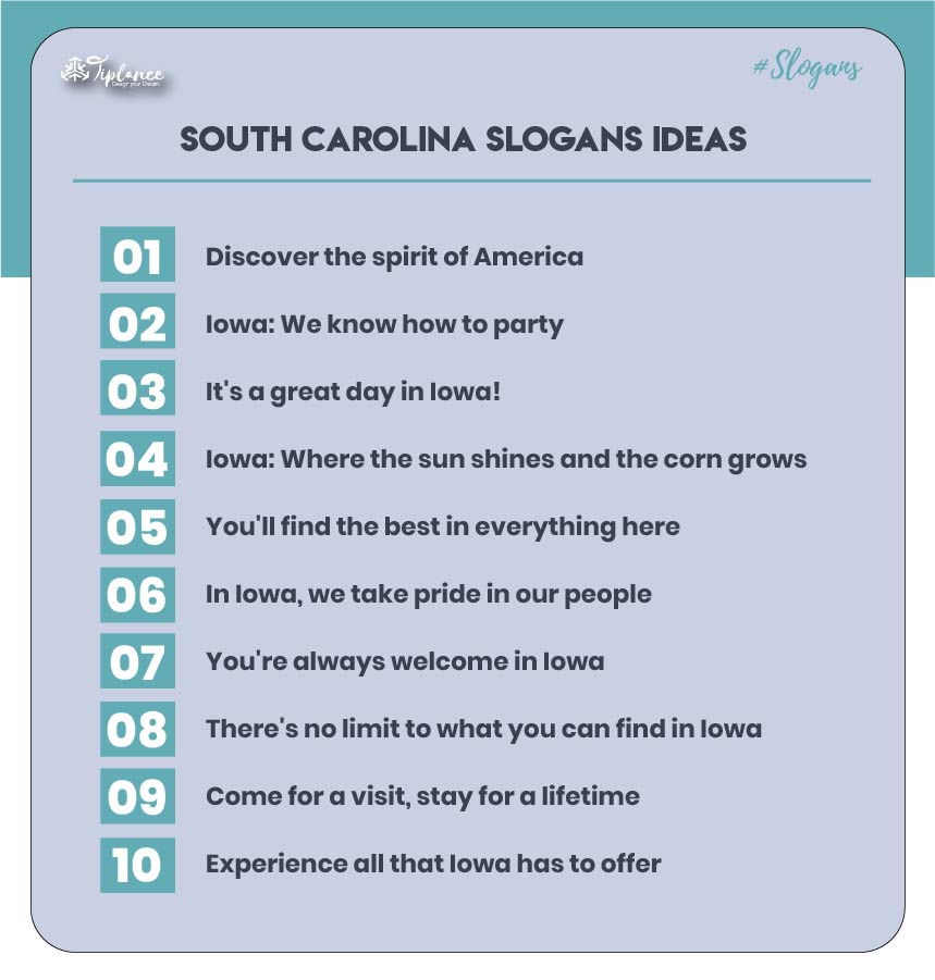 South Carolina slogan example