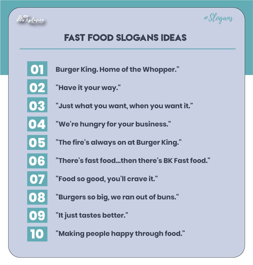 Fast Food Slogans