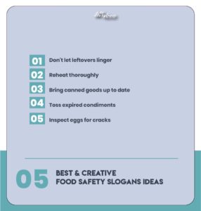 Unique Food Safety Slogans Samples & Ideas