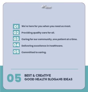 Unique Slogans Related to Good Health Examples & Taglines