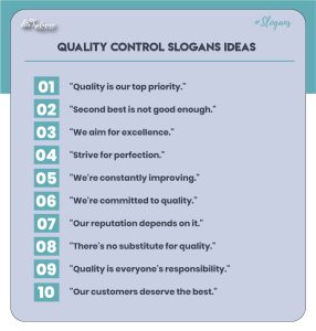 Best slogan for quality control