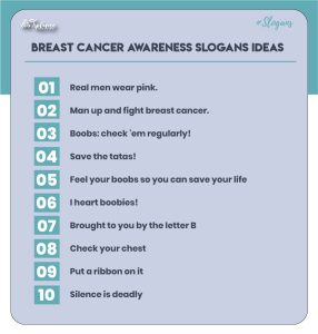 Breast cancer awareness month slogans
