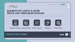 Catchy slogans for fruits and vegetables