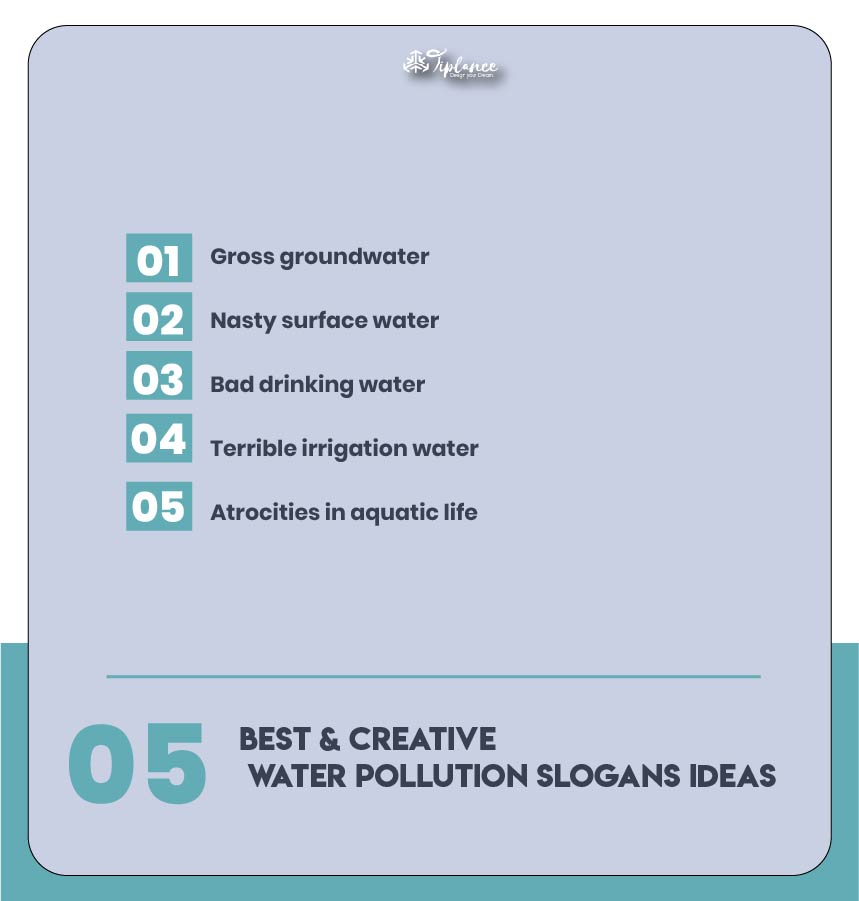 Catchy titles for water pollution