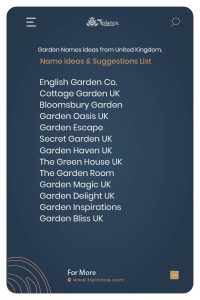Garden Names Ideas & Suggestions
