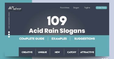 Acid Rain Slogans