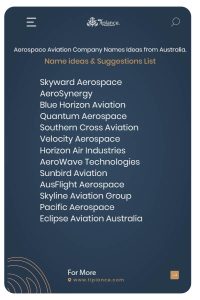 Aerospace Aviation Company Names Ideas from Australia.