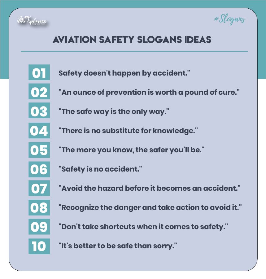 Aircraft maintenance safety slogans