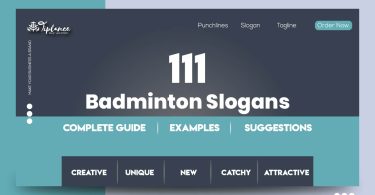 Badminton Slogans