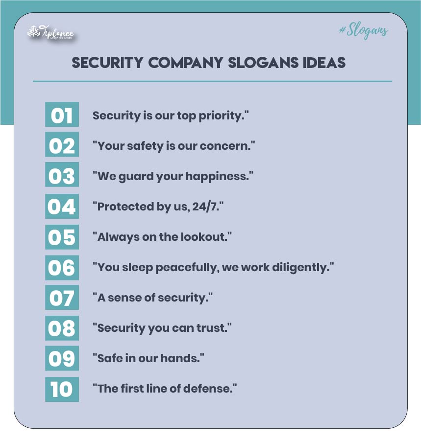 Best Slogans for security company