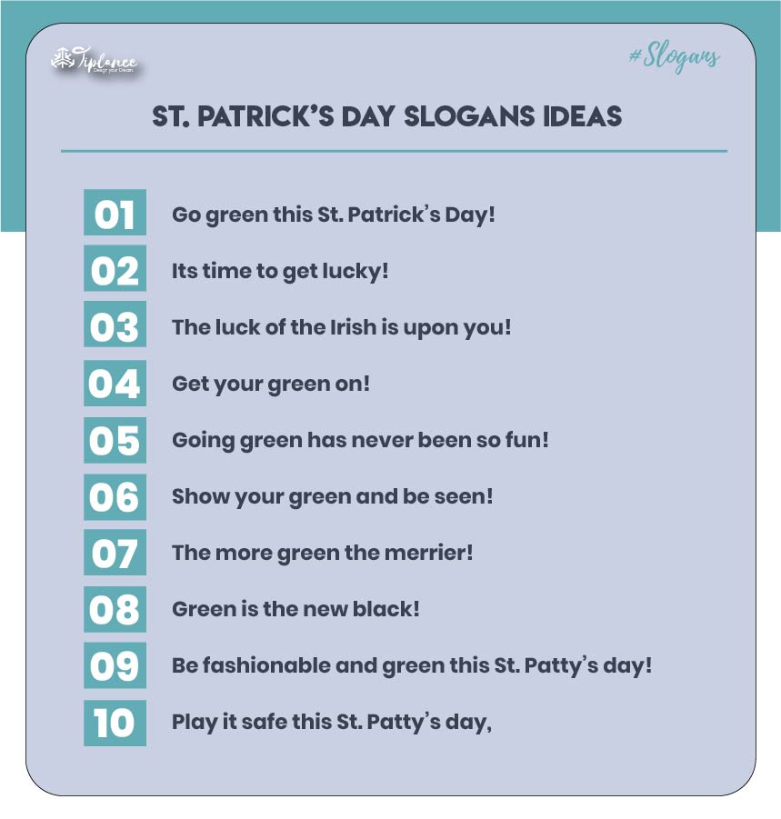 Best St Patrick's day advertising slogans