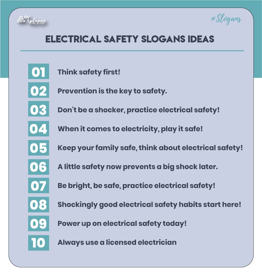 Best slogans on electrical safety