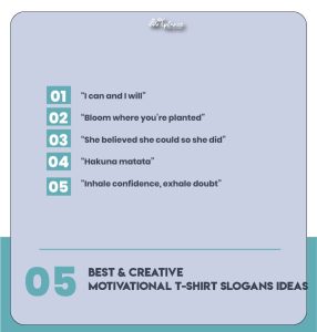Best titles for motivational T-Shirt slogans