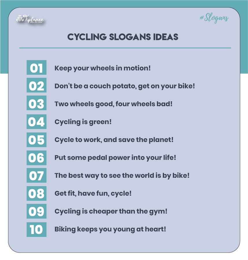 Bicycle safety slogans