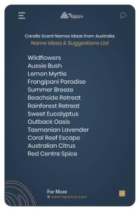 Candle Scent Names Ideas from Australia.