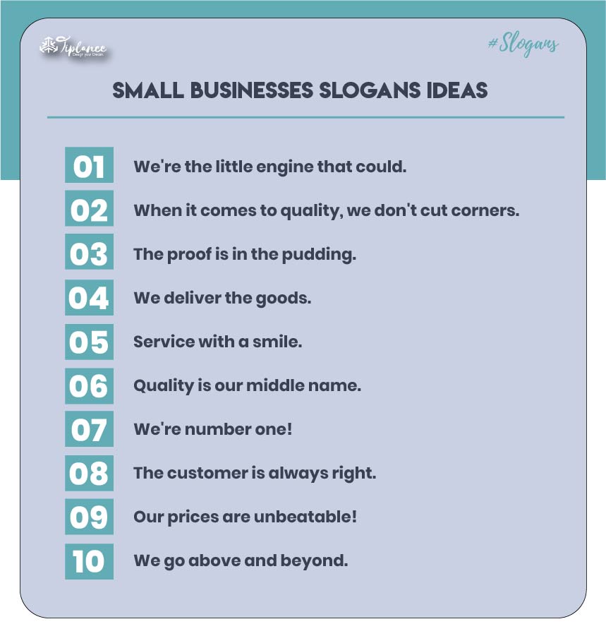 Catchy slogans for small business