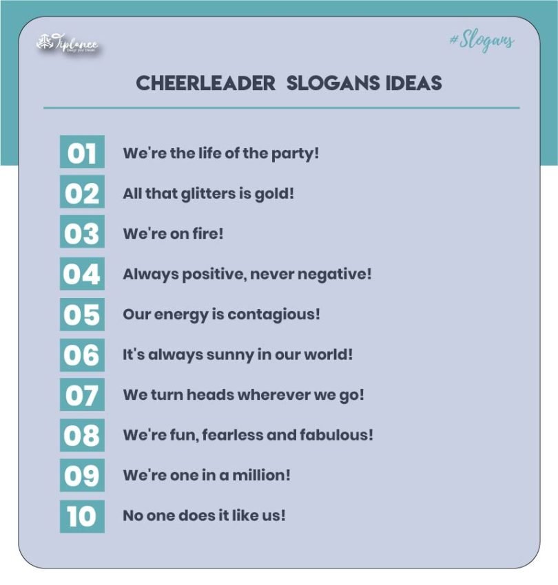 113+ Best Cheerleader Slogans Examples & Suggestions
