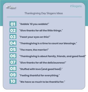 Creative thanksgiving taglines