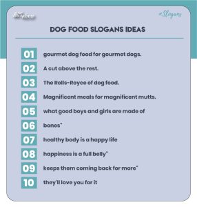Dog food slogans Ideas