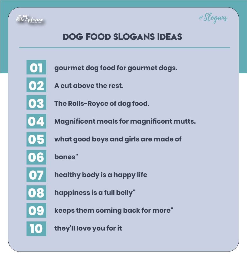 101 Best Dog Food Slogans Ideas Examples Tiplance