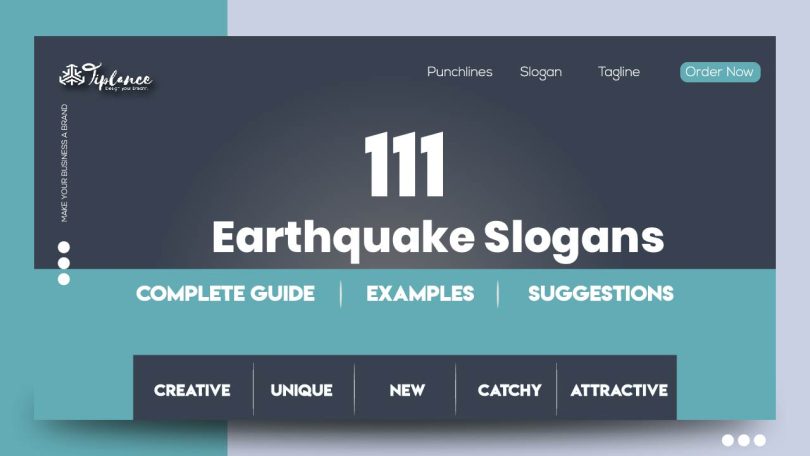 Earthquake Slogans