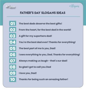 Father's day advertising slogans