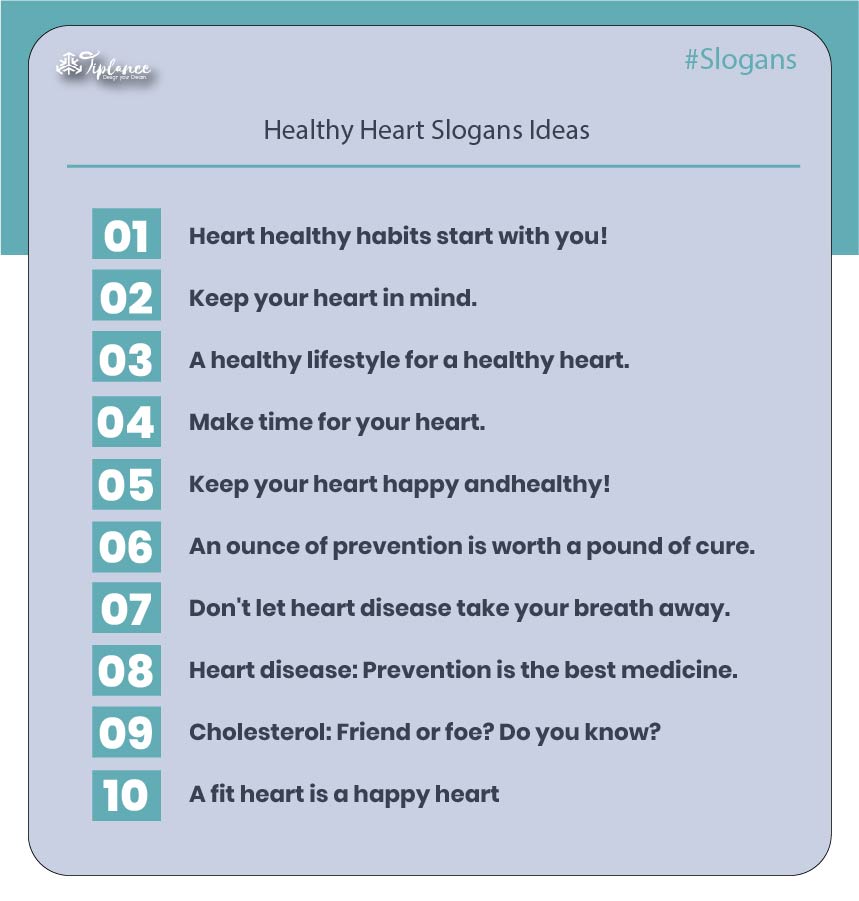 Heart Health Slogans
