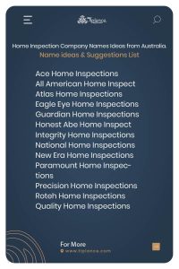 Home Inspection Company Names Ideas from Aurstralia