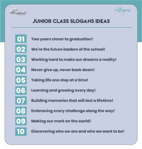 Junior class tagline ideas