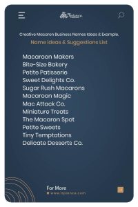 Macaron Shop Names