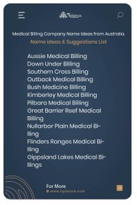 Medical Billing Company Name Ideas from Australia.