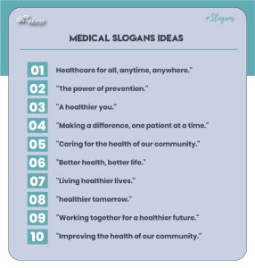 Medical slogans list