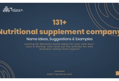 Nutritional supplement company names