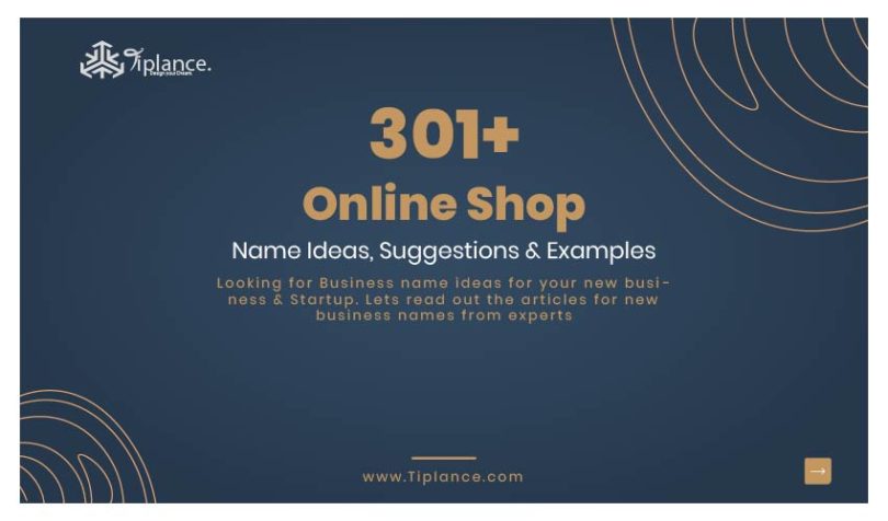 Online Shop Names