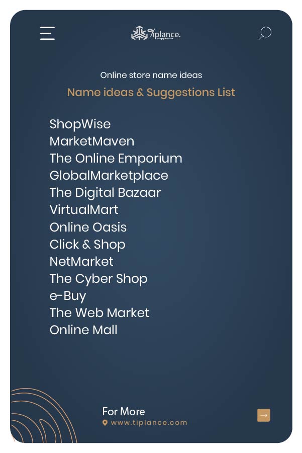 Online Store Name Ideas Tiplance   Online Store Name Ideas 