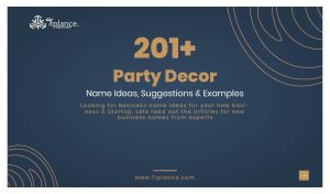 Party Decor Business Names