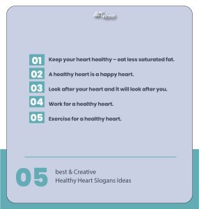 Poster Healthy Heart Slogans