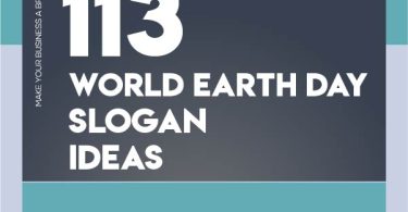 Poster slogan on earth day