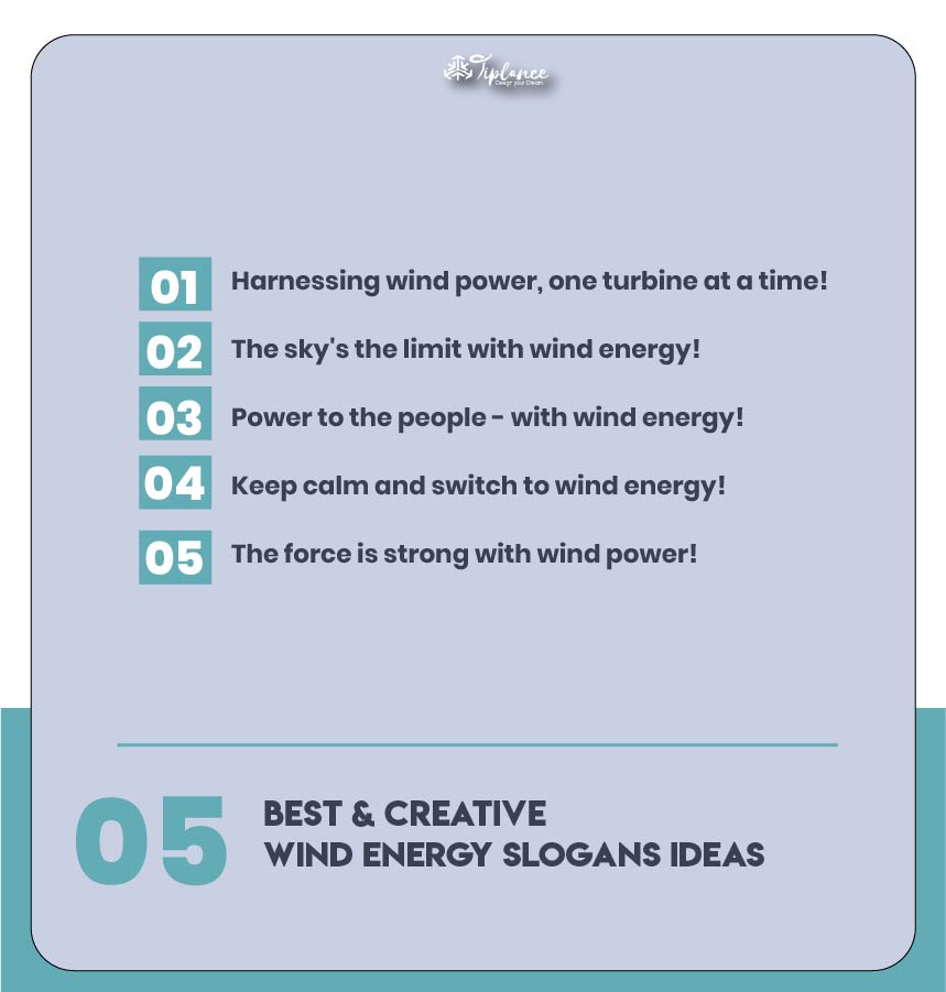 Powerful wind energy slogans