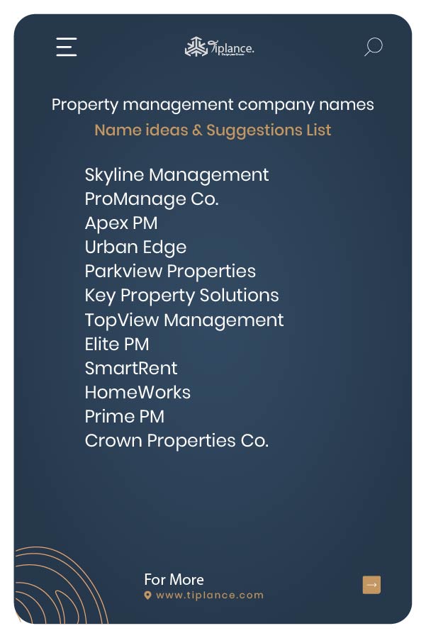 Property management company names