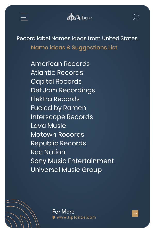 339 Best Record Label Names Ideas Samples Tiplance