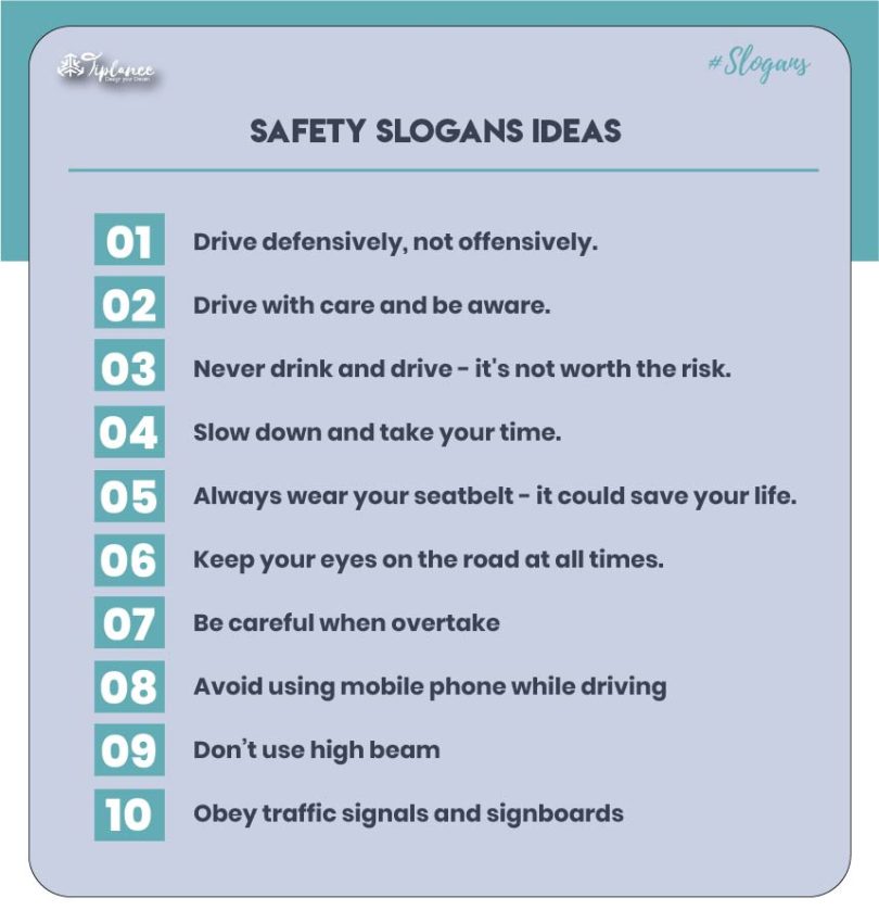 107+ Best Safety Slogans & Taglines Ideas - Tiplance