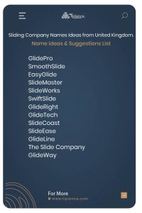 Sliding Company Names Ideas from Australia.