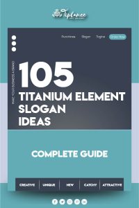 Slogan for titanium element