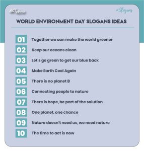Slogan for world environment day 2021