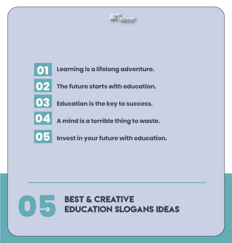 Slogans For Elearning 113+ Popular Slogans On Education Taglines & Ideas - Tiplance