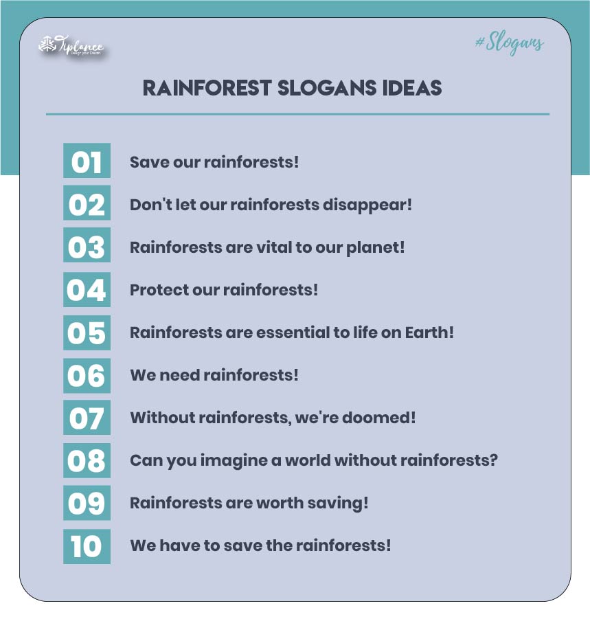 Slogans about conservation of forest