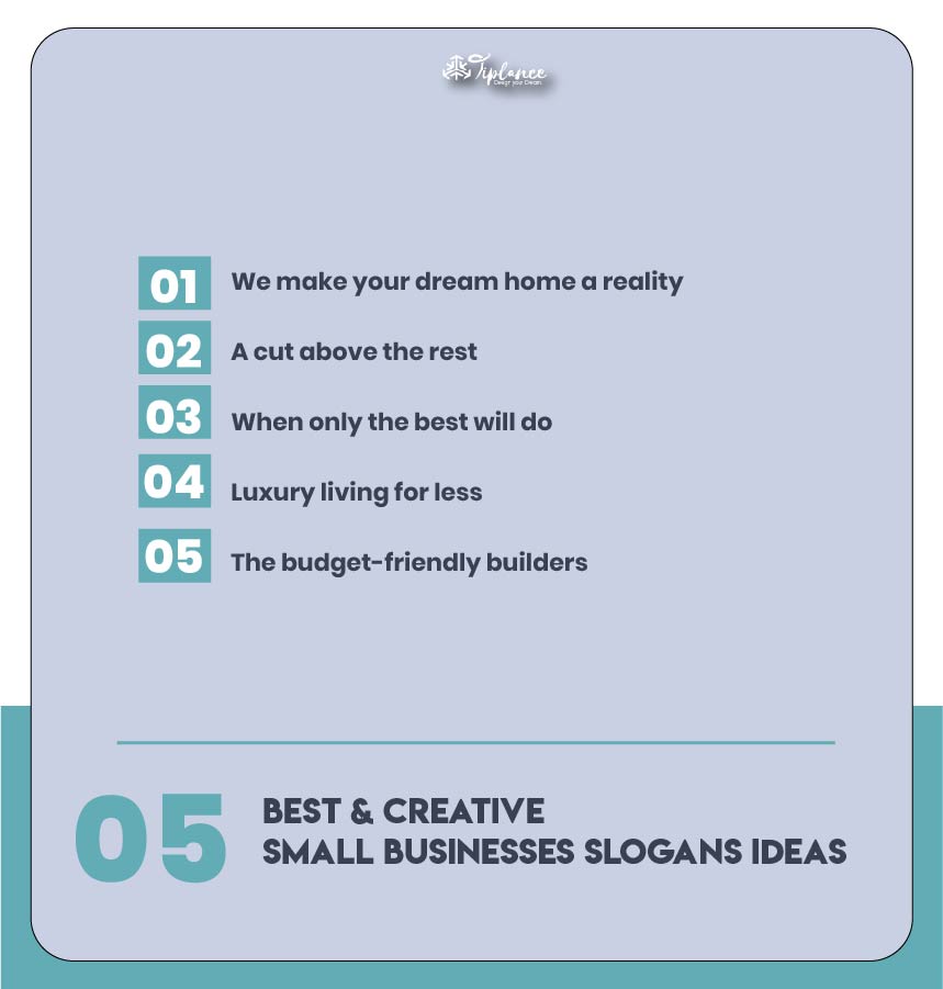 Small business tagline examples
