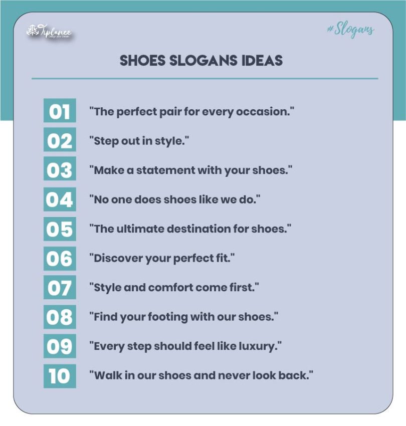 107+ Creative Shoes Slogans & Taglines Ideas - Tiplance